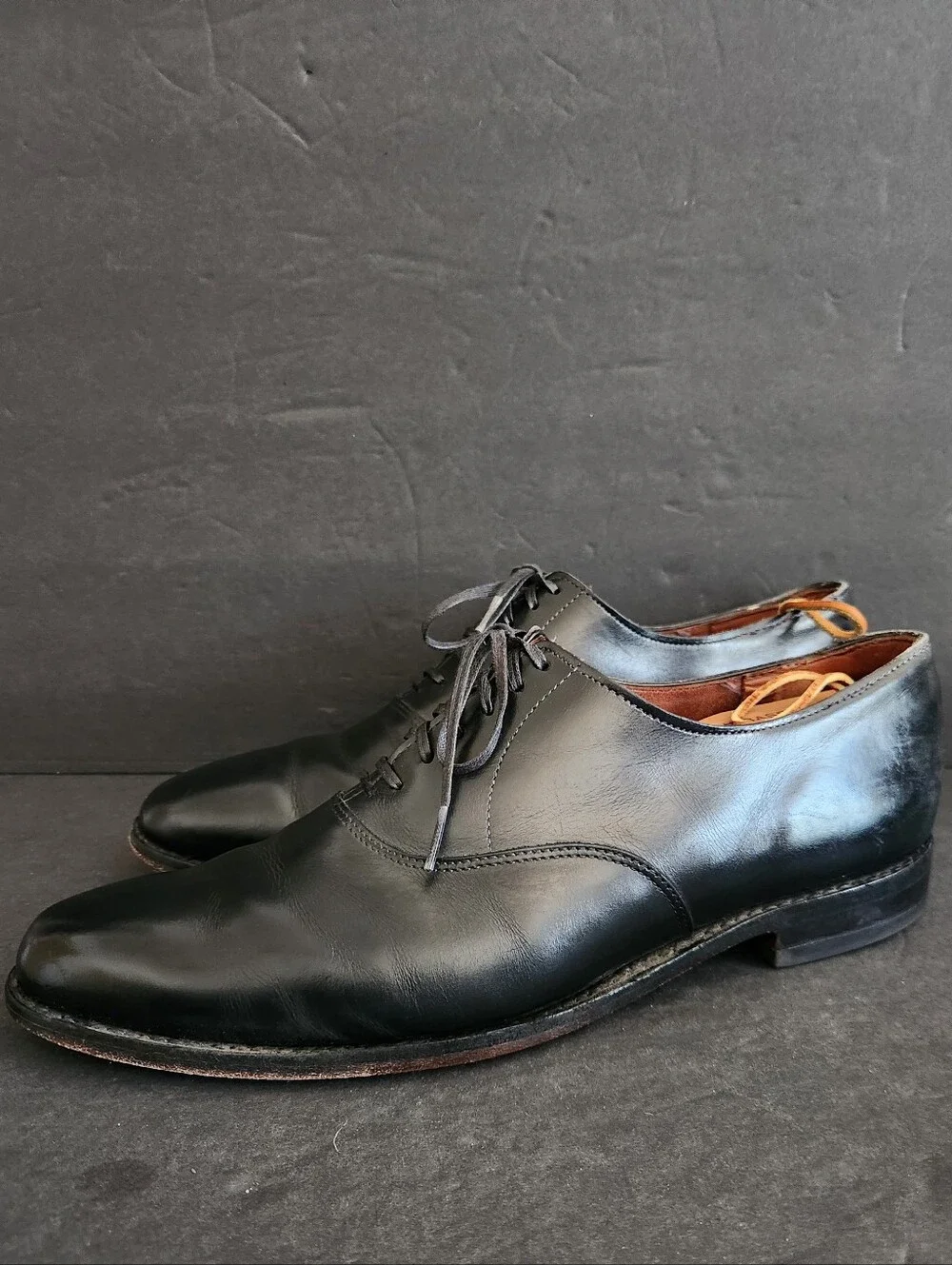 Allen Edmonds Carlyle Men’s Size 10.5D Black Leather Oxford Shoes Made In USA